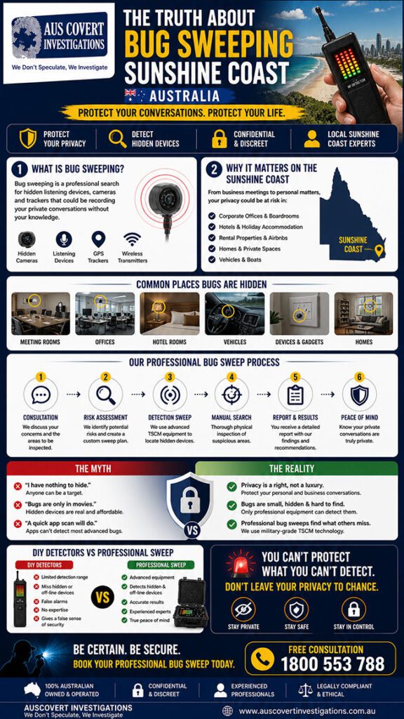 Truth About Bug Sweeping in Sunshine Coast, Australia
