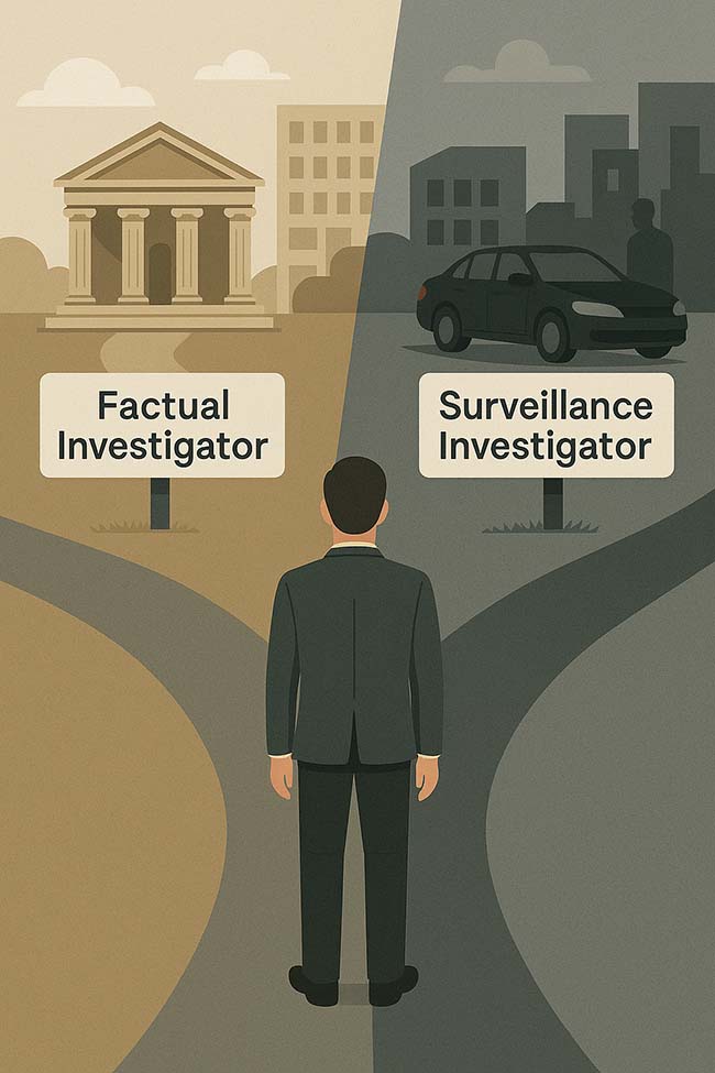 factual vs surveillance investigations