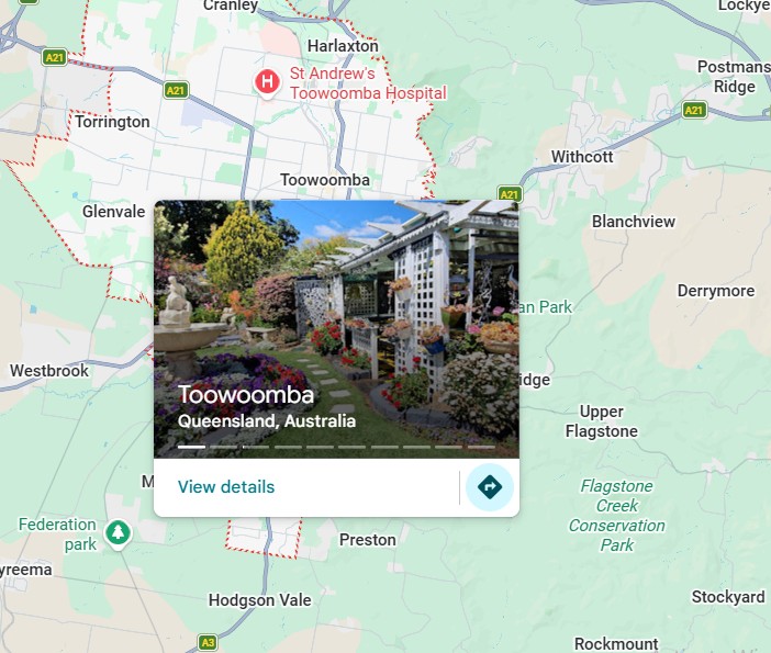 Toowoomba map